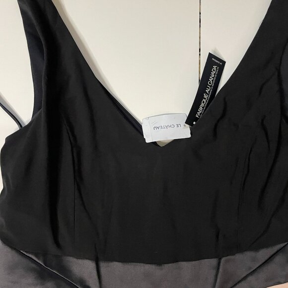 NWT Le Chateau Women’s Sleeveless Midi Dress Black Purple Pink Floral Size XL - Picture 11 of 11